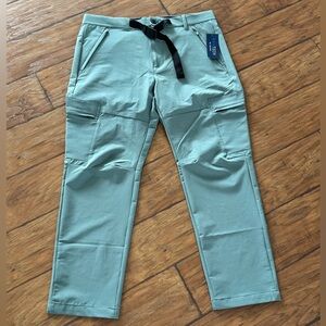 Nautica Nav Tech Men’s Cargo Performance Pants - Sage Green  size 36/30- NWT